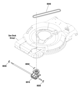 Transmission Group (7501637) Diagram and Parts List for 7800906 (CSP22625FC-625 Series)(2012) Briggs and Stratton Lawn Mower